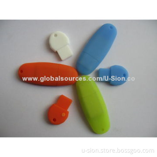Rubber Mini USB Flash Drive with your Logo, Suitable for Promotion, OEM/ODM Welcomed